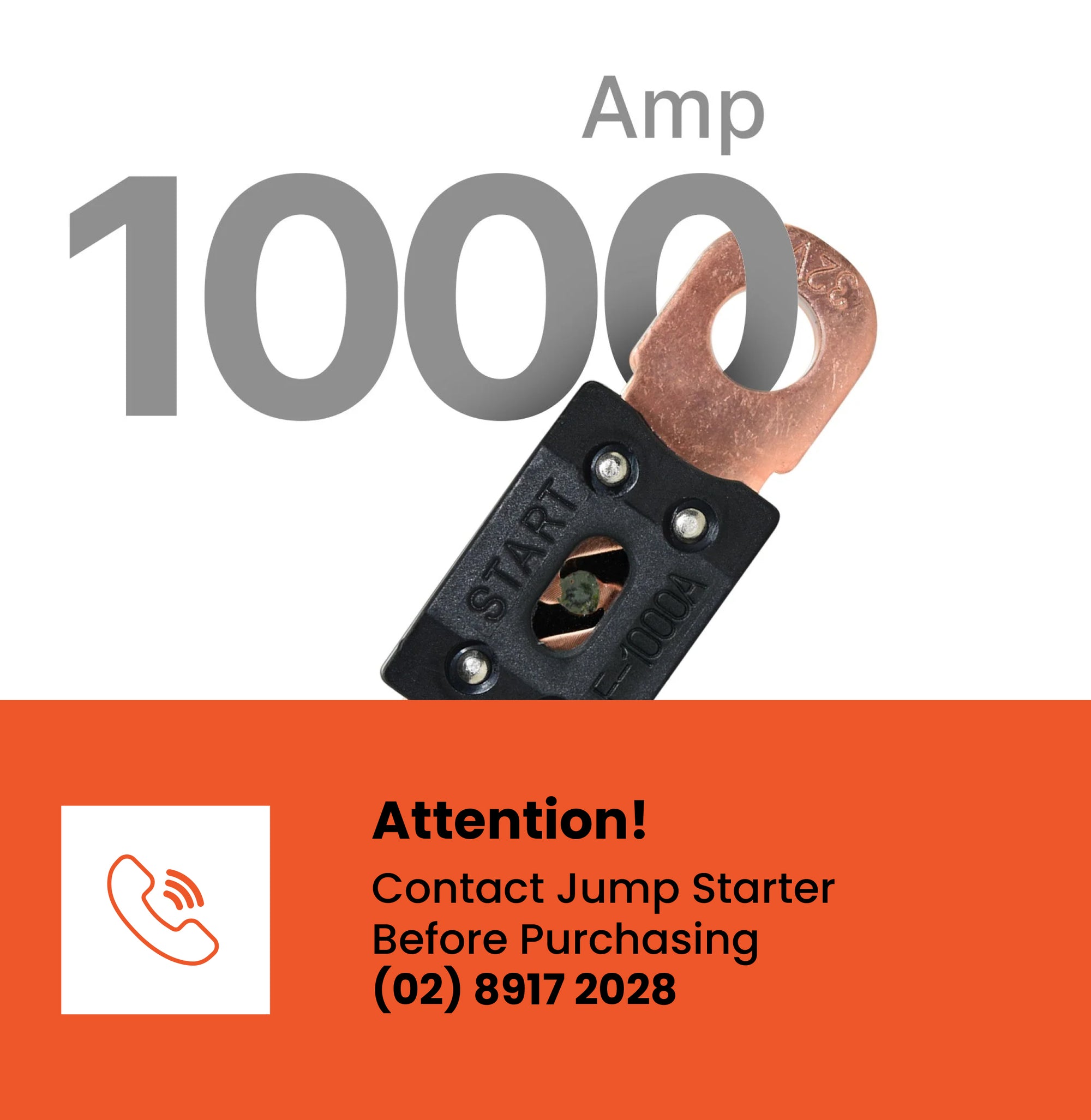 Mega Fuse - 1000Amp / Length 70mm - Part No. 1271 – Jump Starter Australia
