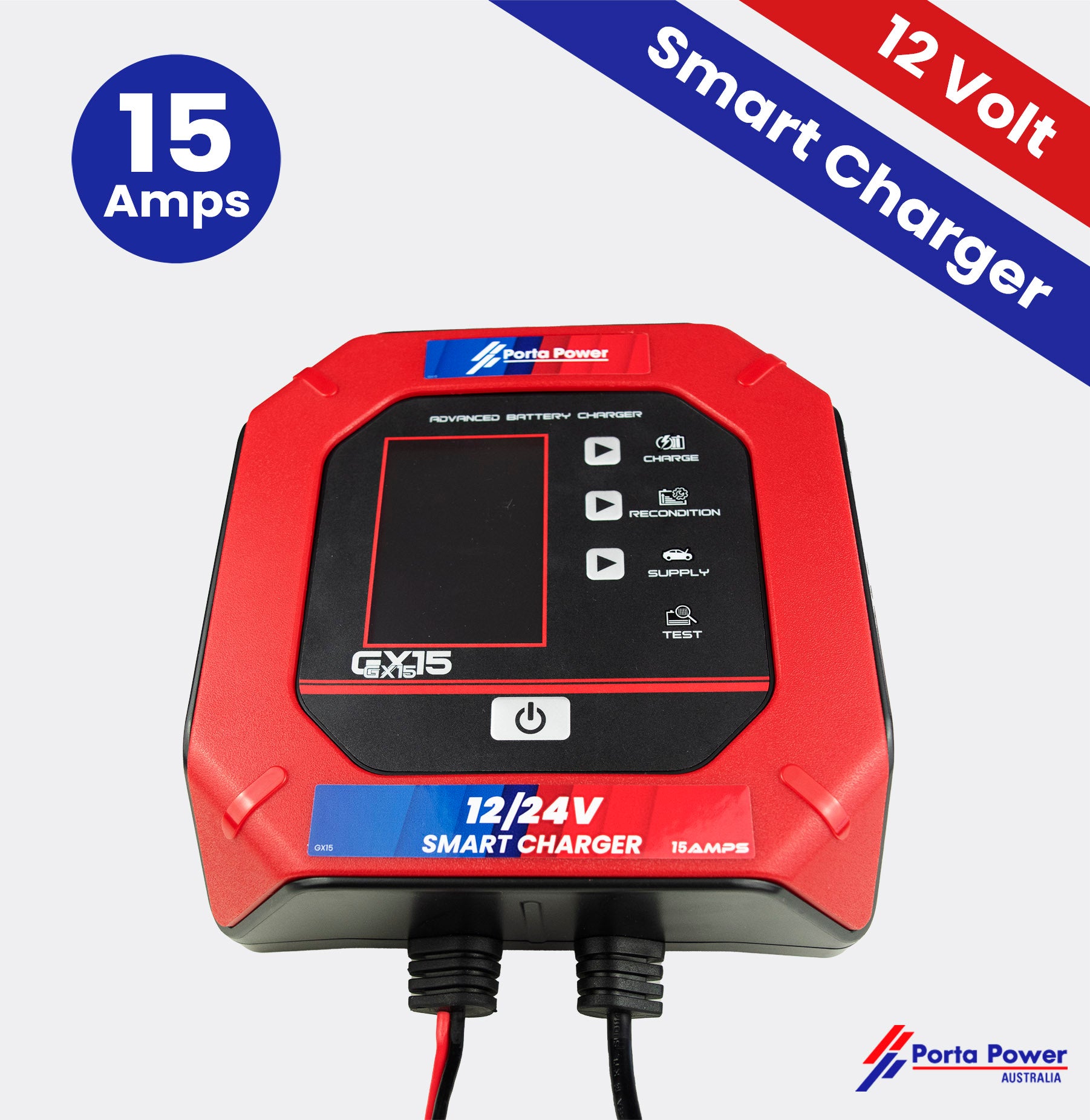 GX15 12 Volt Smart Charger 15Amp