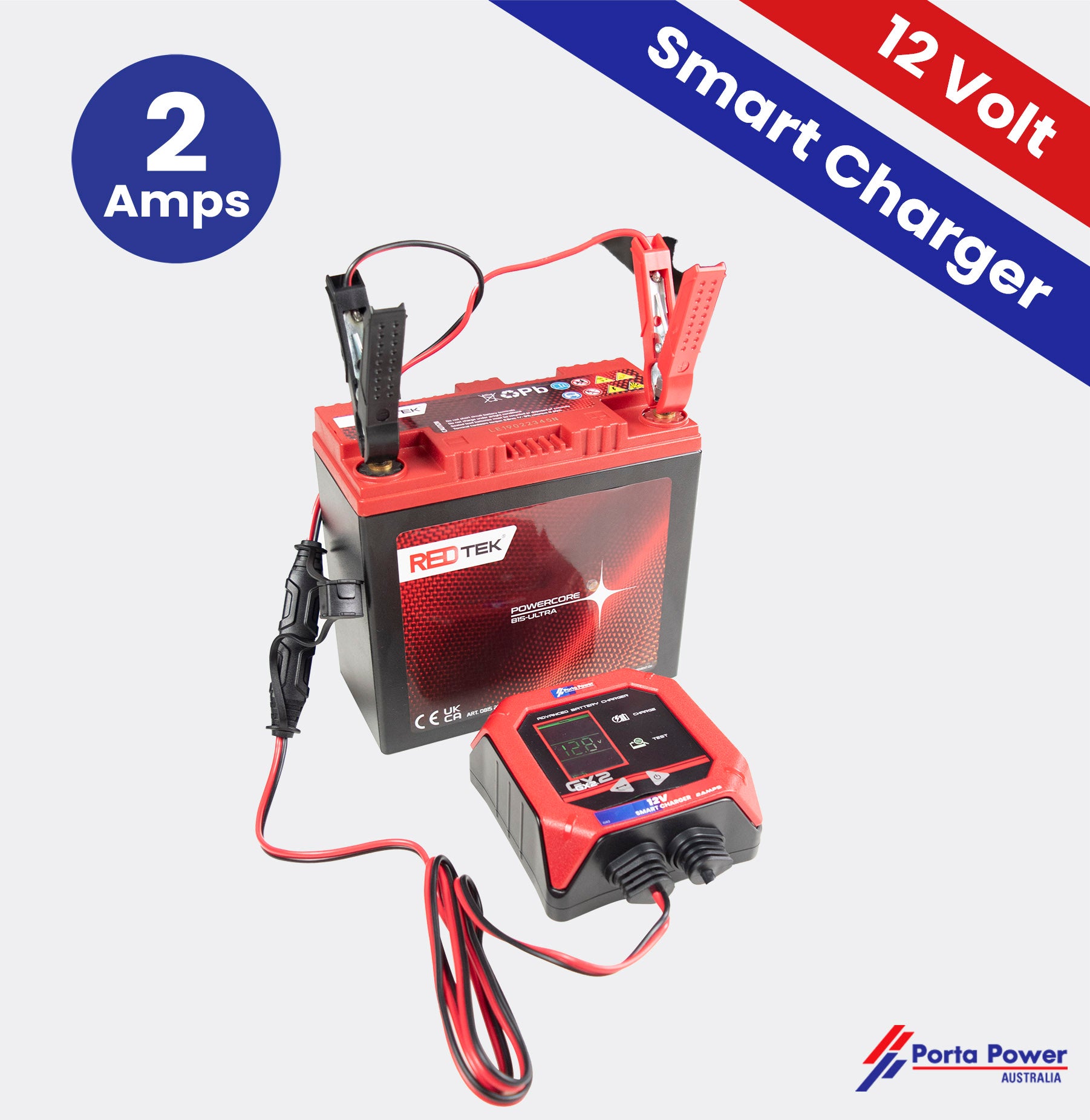 GX2 12 Volt Smart Charger 2Amp