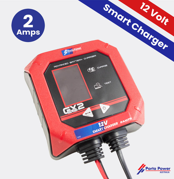 GX2 12 Volt Smart Charger 2Amp