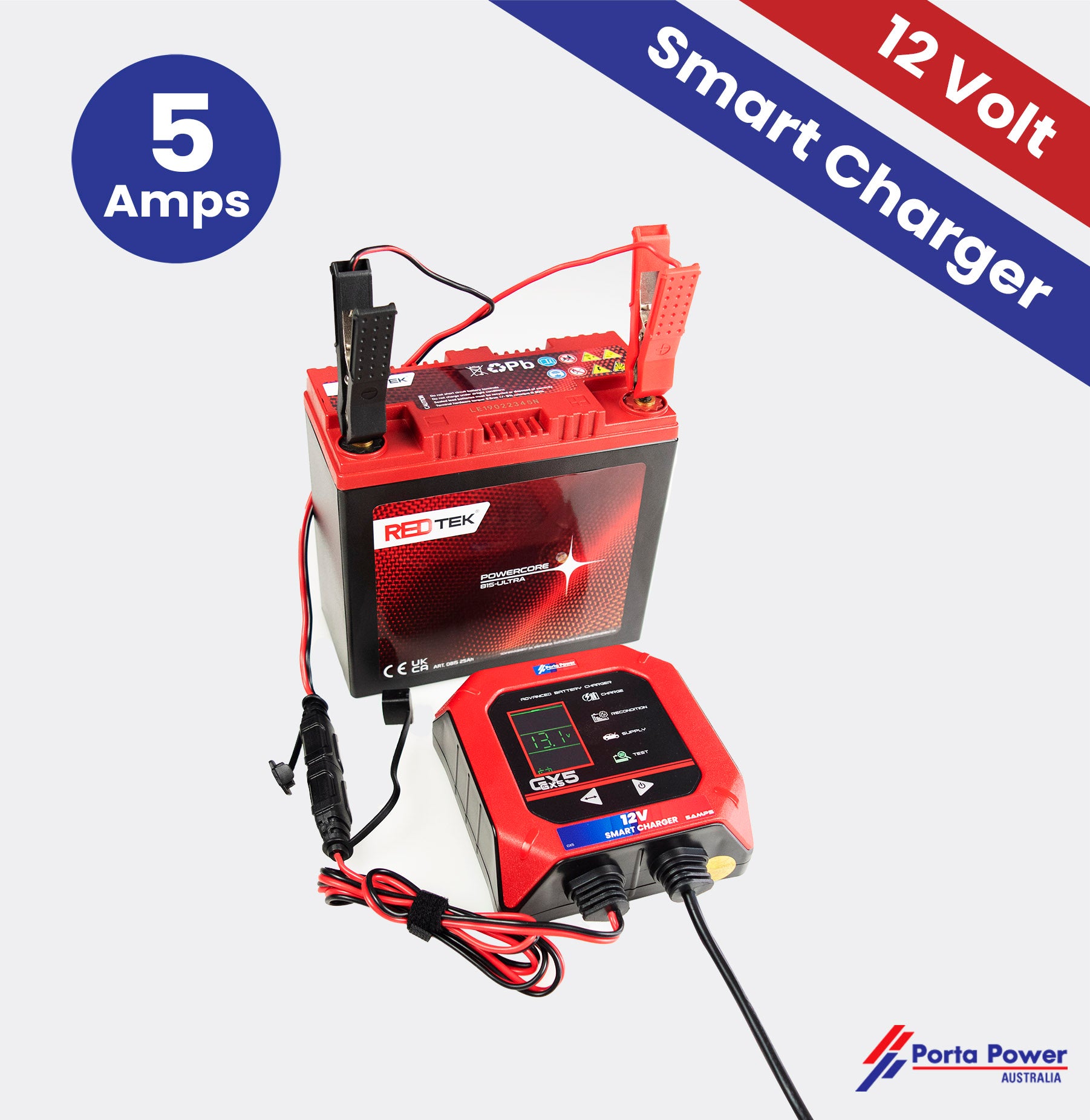 GX5 12 Volt Smart Charger 5Amp