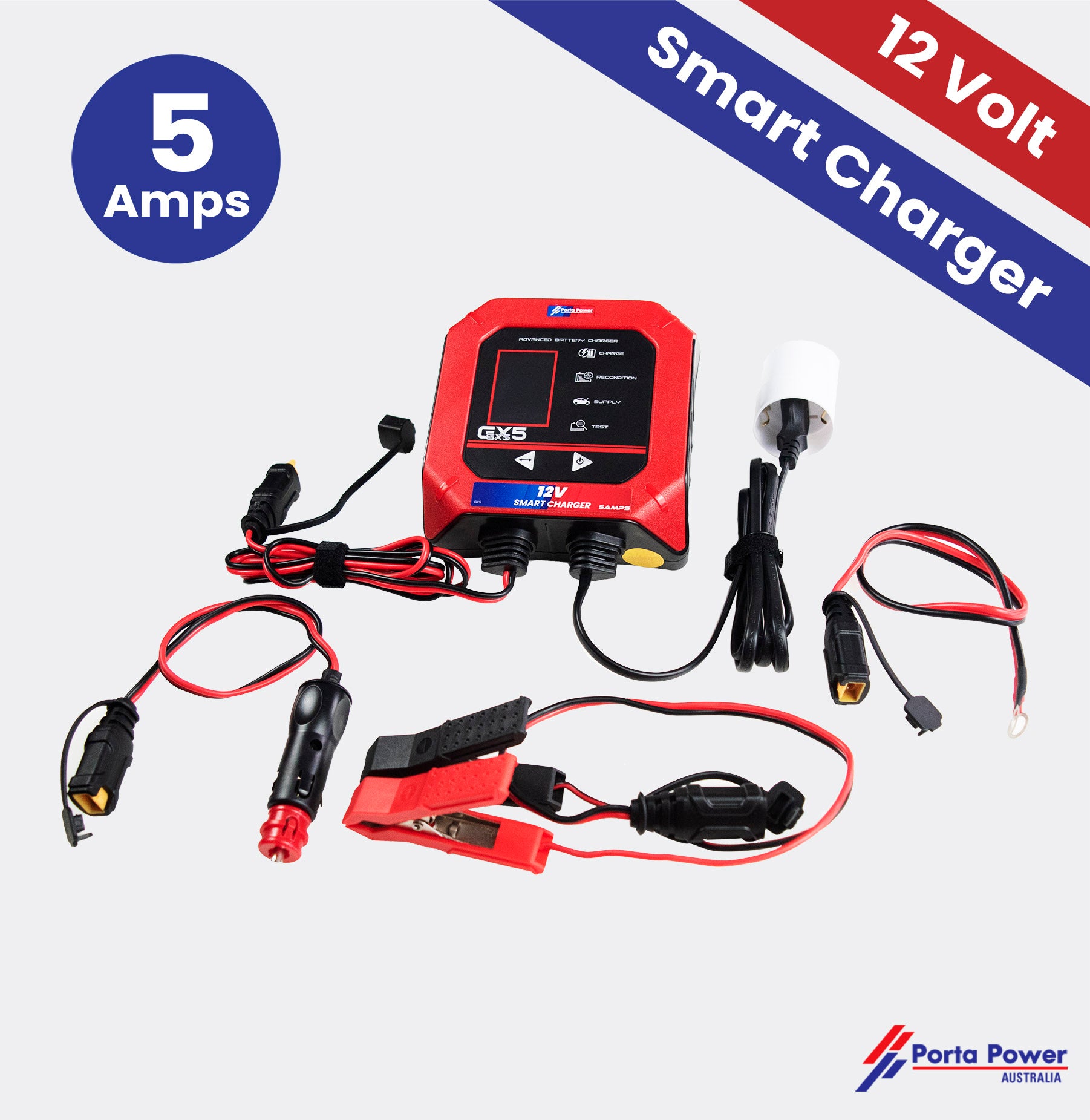 GX5 12 Volt Smart Charger 5Amp