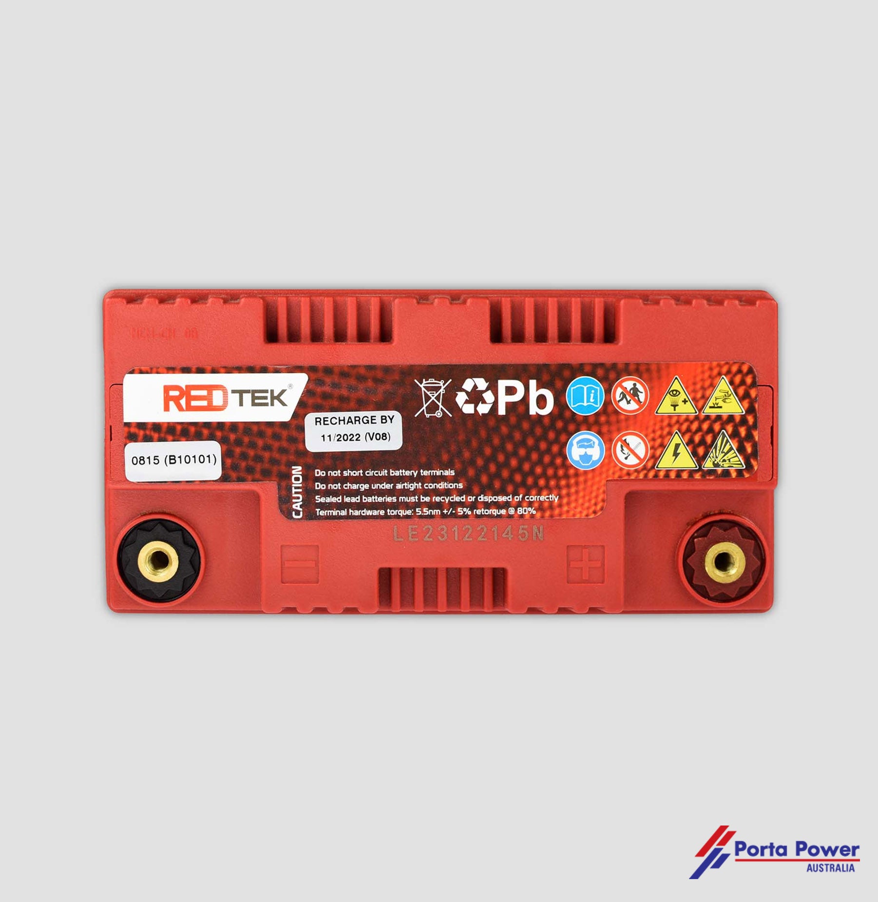 AGM Professional Battery - 12V-25AH RED TEK - Original OEM