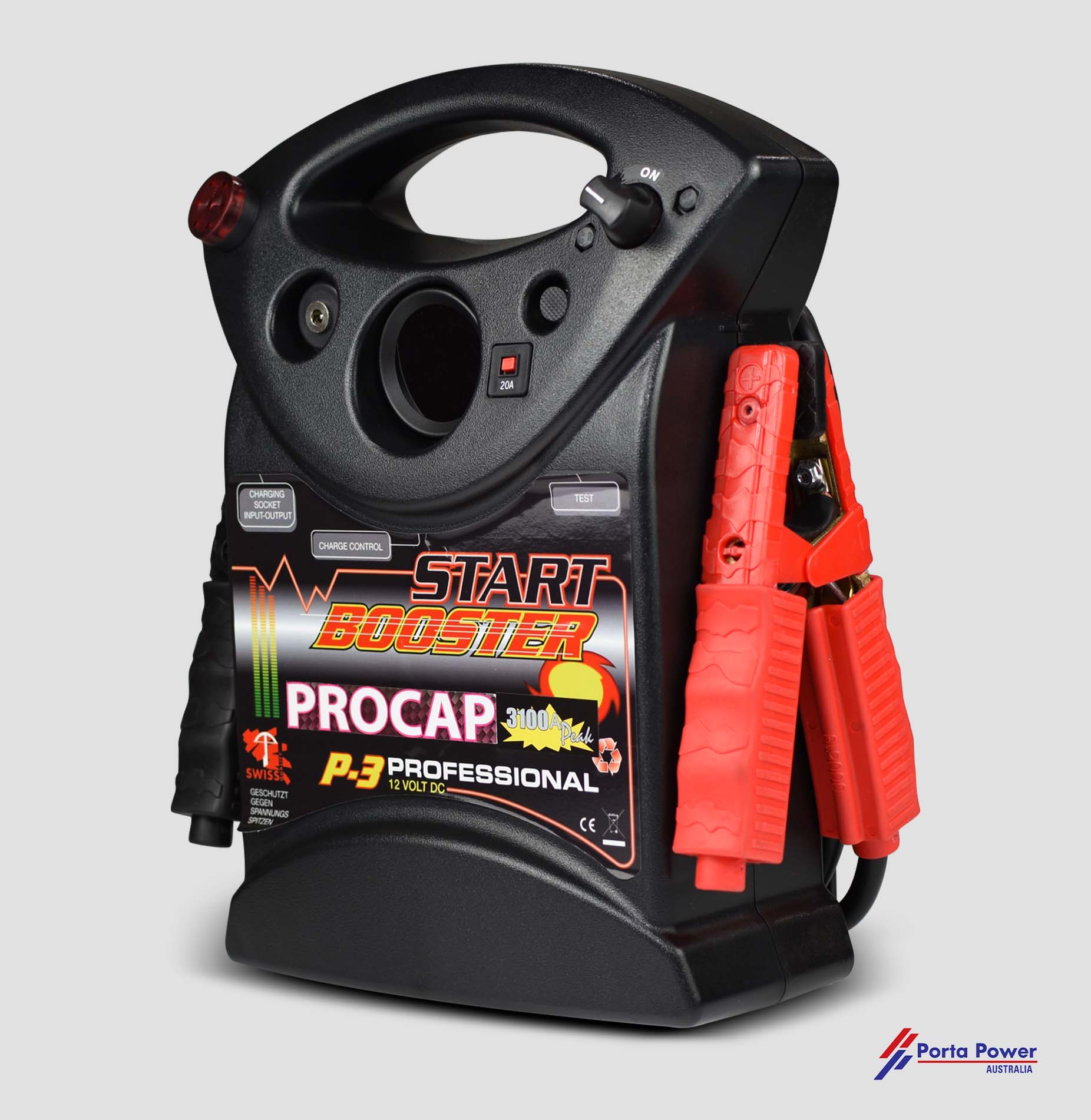 C11 12V 9.000 Peak Amps Handheld Portable Super Capacitor Jump