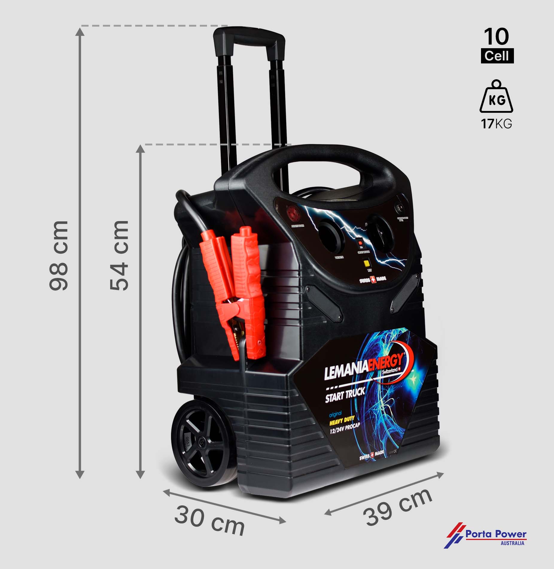 C1224WH10Cell 12/24v 18.000 Peak Amps Super Capacitor with Wheels