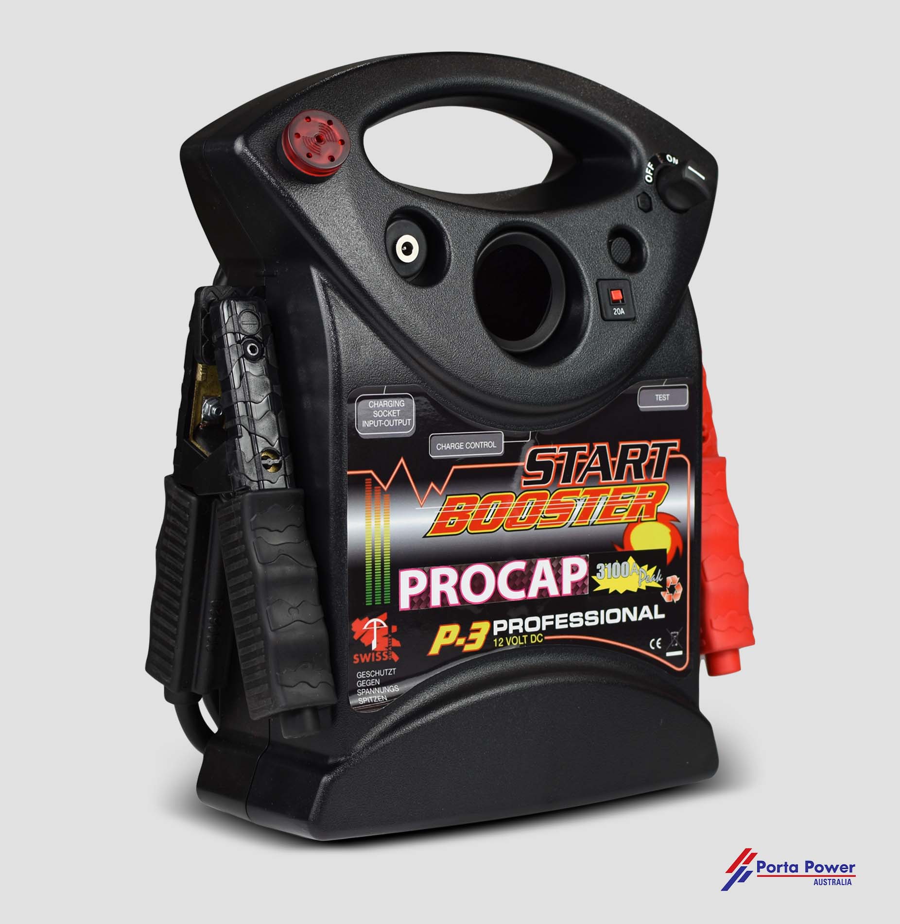 C11 12V 9.000 Peak Amps Handheld Portable Super Capacitor Jump