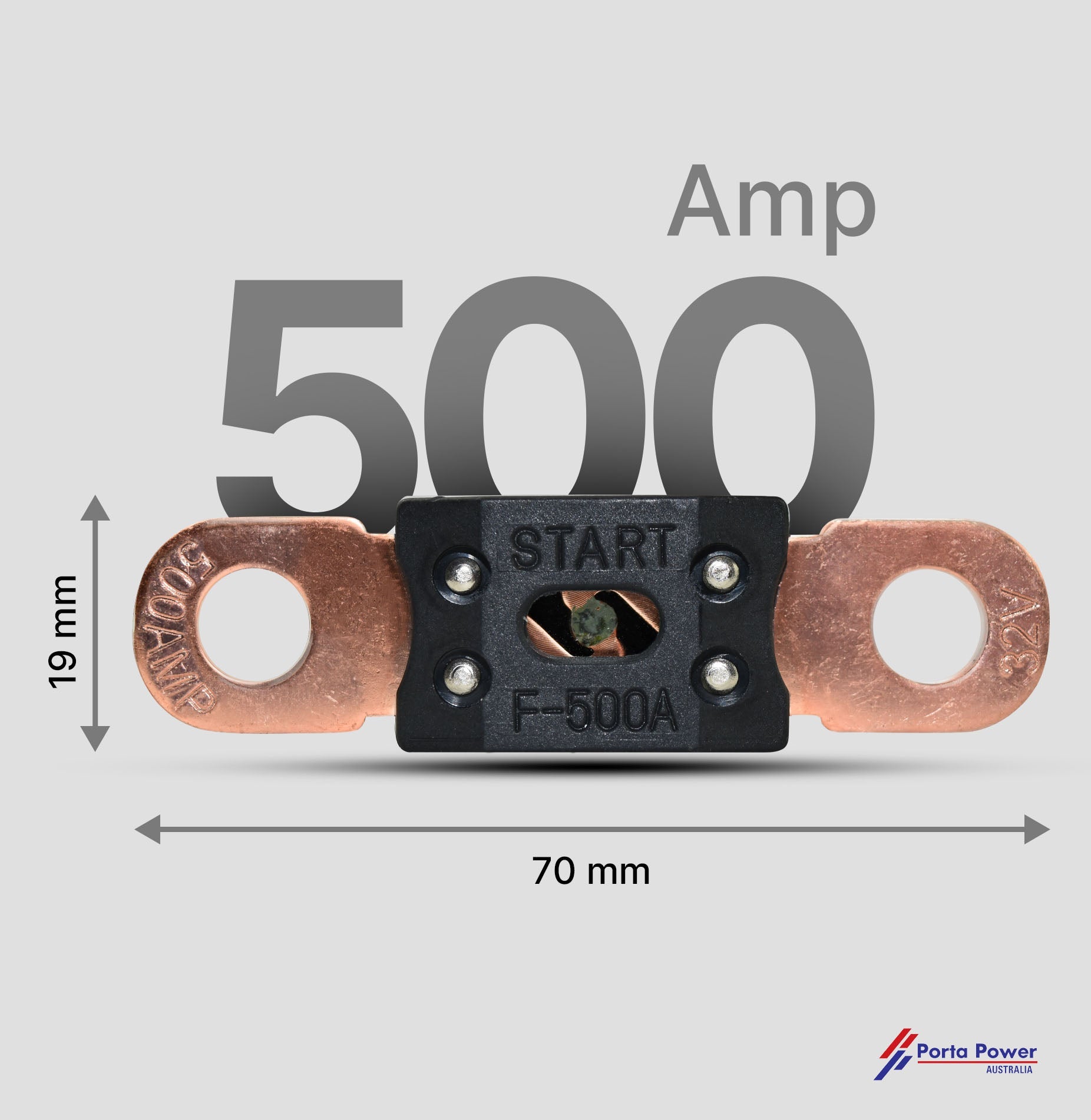 Mega Fuse - 500Amp / Length 70mm - Part No. 1270