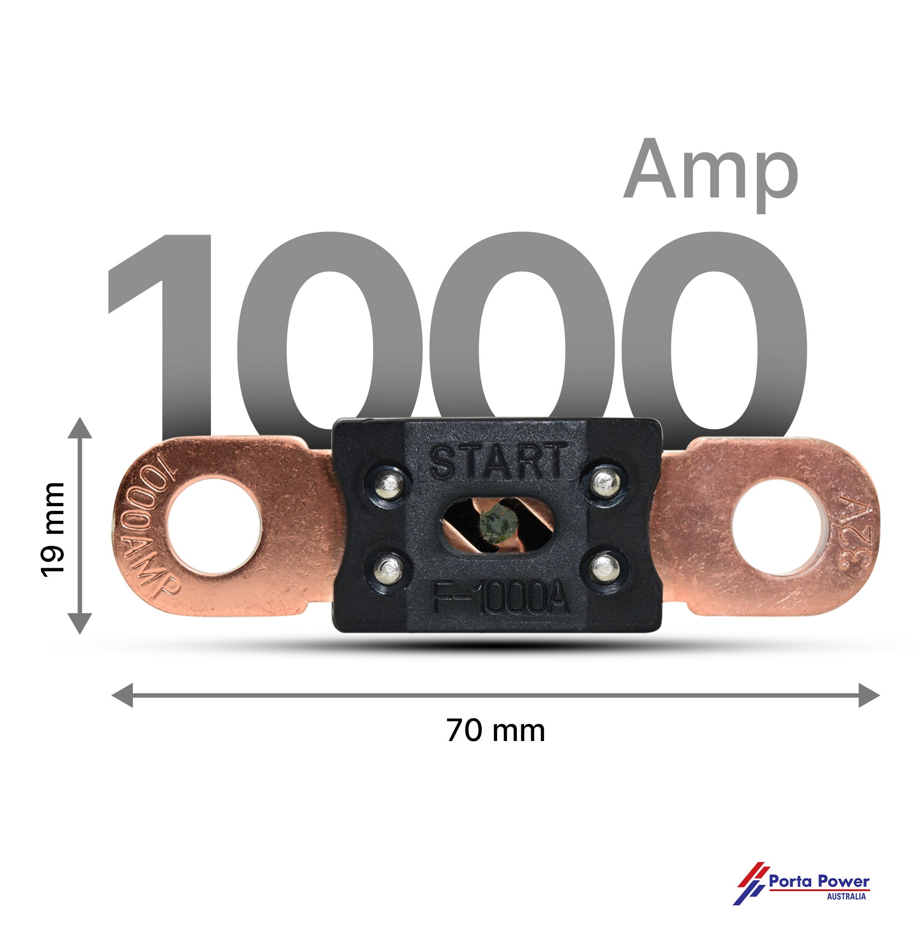 Mega Fuse - 1000Amp / Length 70mm - Part No. 1271